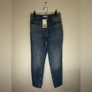 NWT Mango Dirty Dark Wash Campanya Straight Leg Jeans
